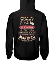 Cute Operating Engineer's Wife Hooded Sweatshirt back