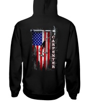 Proud American Carpenter Flag Hooded Sweatshirt tile