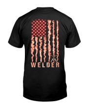 Proud American Welder Flag Classic T-Shirt back