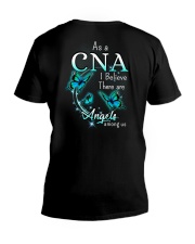 As a CNA I believe there are angels among us V-Neck T-Shirt thumbnail