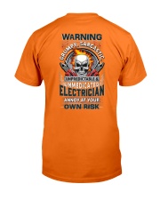 Sarcastic Electrician Classic T-Shirt back