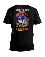 Old Man will show how to be an Ironworker V-Neck T-Shirt thumbnail