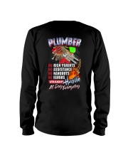 Plumber: Straight hustle all day every day Long Sleeve Tee thumbnail