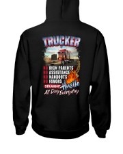 Trucker: Straight hustle all day every day Hooded Sweatshirt thumbnail