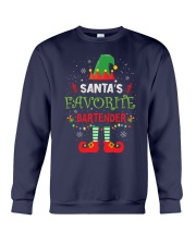 Santa's Favorite Bartender Crewneck Sweatshirt thumbnail