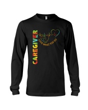 Caregiver: Love what you do Long Sleeve Tee tile