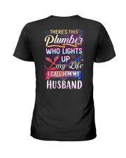 There's this Plumber who lights up my life Ladies T-Shirt thumbnail