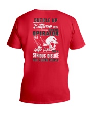 Crane Operator: Serious dislike for Stupidity V-Neck T-Shirt thumbnail