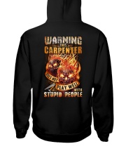 Carpenter: Warning for Stupid People Hooded Sweatshirt thumbnail