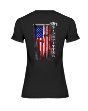 Pipefitter US Flag Premium Fit Ladies Tee tile