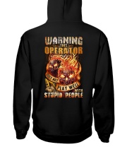 Operator: Warning for Stupid People Hooded Sweatshirt thumbnail