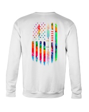 Proud Nurse Tie Dye US Flag Crewneck Sweatshirt thumbnail