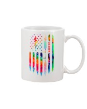 Proud Nurse Tie Dye US Flag Mug thumbnail