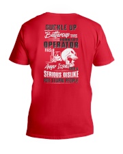 Forklift Operator: Serious dislike for Stupidity V-Neck T-Shirt thumbnail