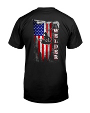 Proud American Welder Flag Classic T-Shirt back