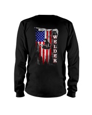 Proud American Welder Flag Long Sleeve Tee tile