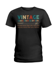 Vintage Correctional Officer Ladies T-Shirt front