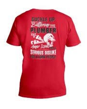Plumber: Serious dislike for Stupidity V-Neck T-Shirt thumbnail