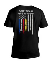One Team One Mission Tow Truck Operator V-Neck T-Shirt thumbnail