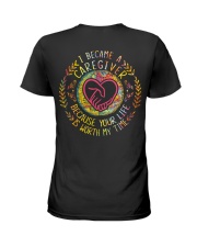 Caregiver because Your life is worth my time Ladies T-Shirt tile