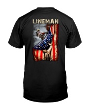 Proud American Lineman Flag Premium Fit Mens Tee thumbnail