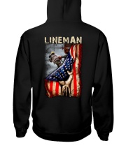 Proud American Lineman Flag Hooded Sweatshirt thumbnail