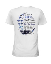Don't face your problems alone Nurse Ladies T-Shirt back