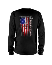 Proud American Machinist Flag Long Sleeve Tee thumbnail