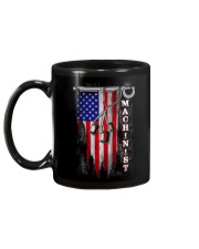 Proud American Machinist Flag Mug tile