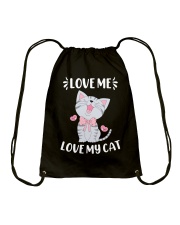 Love my cat Drawstring Bag tile