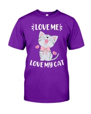 Love my cat Classic T-Shirt front