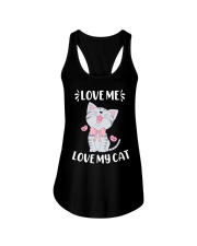 Love my cat Ladies Flowy Tank tile