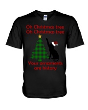 Christmas tree V-Neck T-Shirt tile