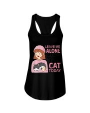 Leave me alone Ladies Flowy Tank tile