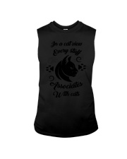 Associates with cats Sleeveless Tee tile