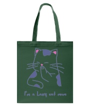 Lazy cat mom Tote Bag tile