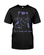 Lazy cat mom Classic T-Shirt tile