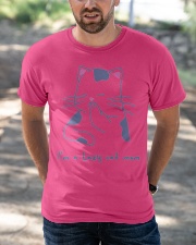 Lazy cat mom Classic T-Shirt apparel-classic-tshirt-lifestyle-front-50