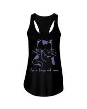 Lazy cat mom Ladies Flowy Tank tile