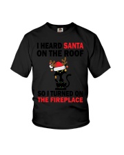 I heard santa on the roof Youth T-Shirt tile
