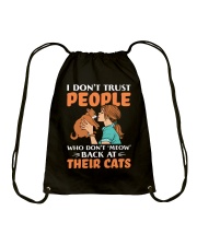 Meow back at their cats Drawstring Bag tile