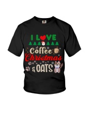Christmas and cats Youth T-Shirt tile