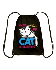 My cat is sleeping Drawstring Bag tile