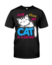 My cat is sleeping Classic T-Shirt tile