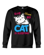 My cat is sleeping Crewneck Sweatshirt tile
