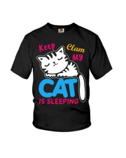 My cat is sleeping Youth T-Shirt tile