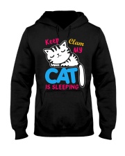 My cat is sleeping Hooded Sweatshirt tile