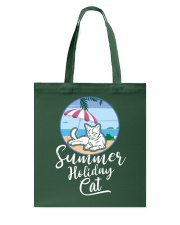 Summer holiday cat Tote Bag tile
