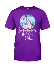 Summer holiday cat Classic T-Shirt front