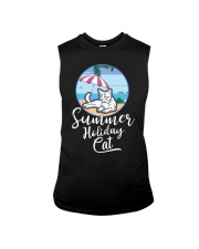 Summer holiday cat Sleeveless Tee tile